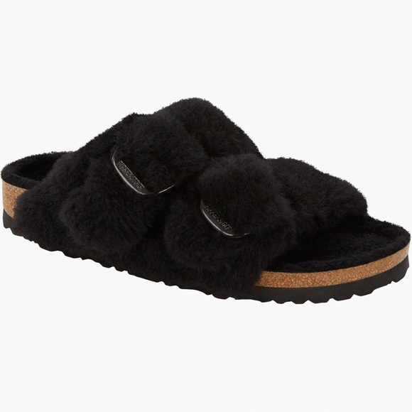 Birkenstock Arizona Genuine Shearling Sandals🖤 - Picture 1 of 12
